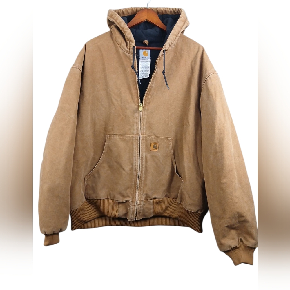 Carhartt Brown Quilted Jacket Mens 2XL EUC
